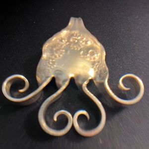 Vintage Silver Plated Flatware Fork Pendant
